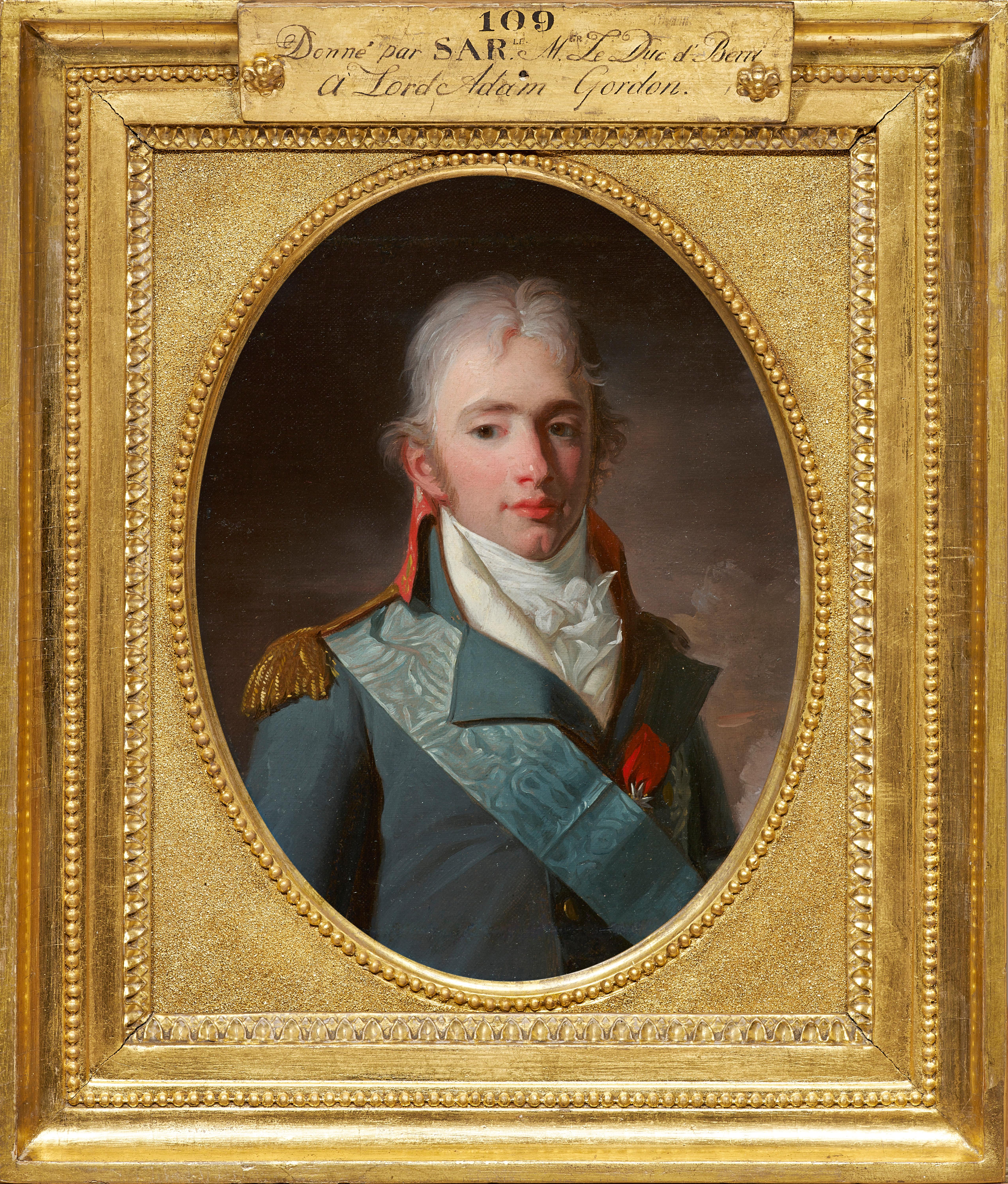 Zwei königliche Porträts (der Duc d'Angoulême und der Duc de Berry) von H.P. Danloux – Painting von Henri-Pierre Danloux