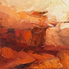 'Sunset over Velden, Holland', French Expressionist Landscape, Benezit