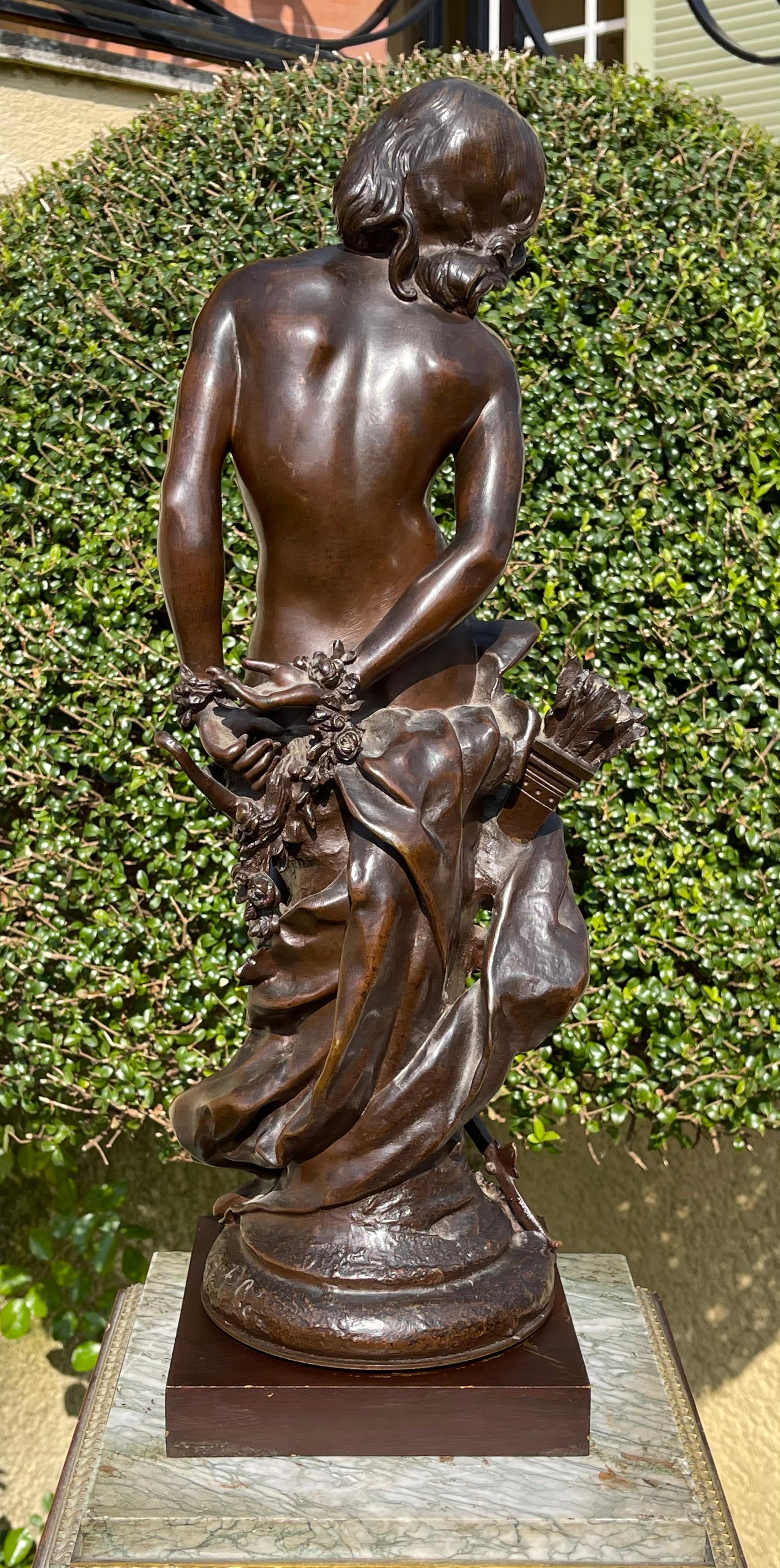 Henri Plé, Bronze “Cupid”, 19th Century For Sale 3