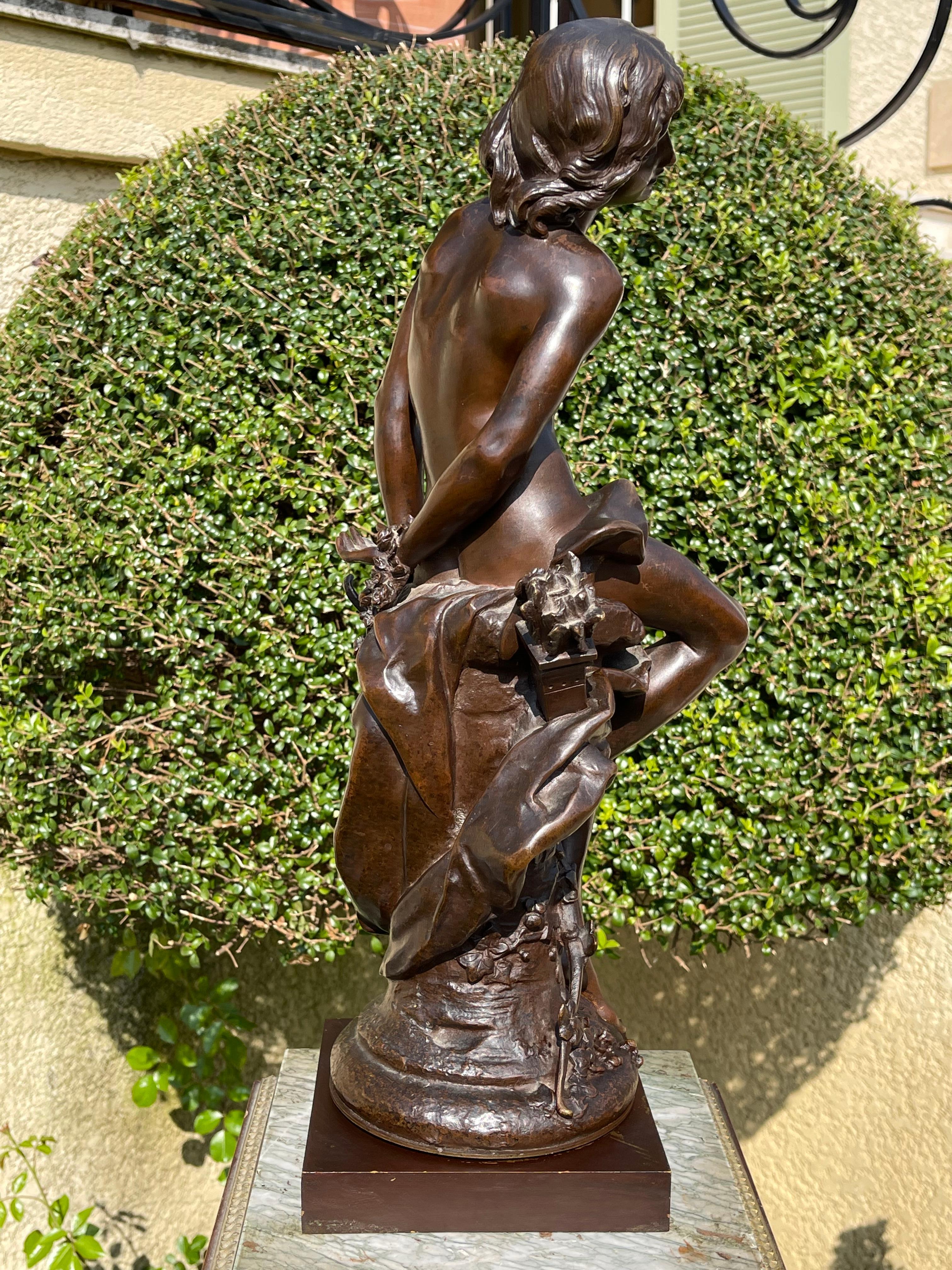 Henri Plé, Bronze “Cupid”, 19th Century For Sale 4