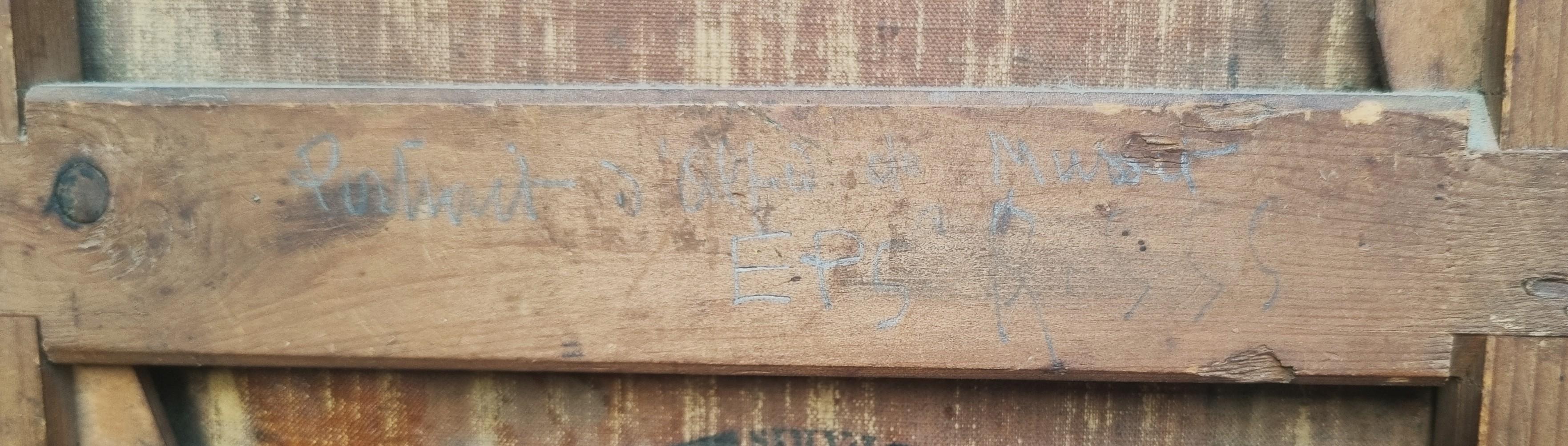 Retrato Alfred de MUSSET puro Pintura romántica francesa XIX POTTIN en venta 5