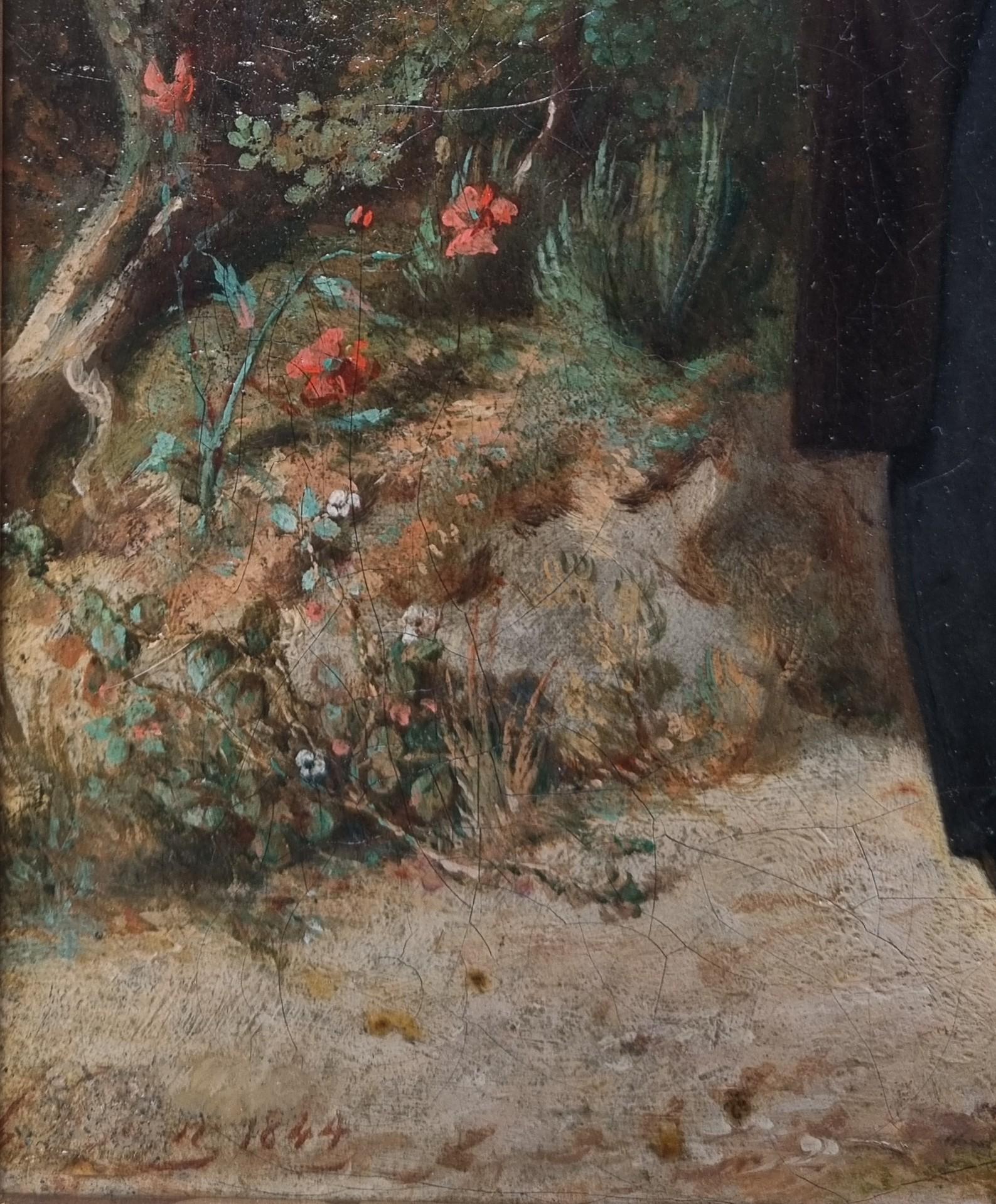 Henri POTTIN París, 1820 - París, 1864
 Presunto retrato de Alfred de Musset 
Óleo sobre lienzo 33 x 25 cm (45 x 36 cm con bastidor) 
Firmado y fechado abajo a la izquierda 