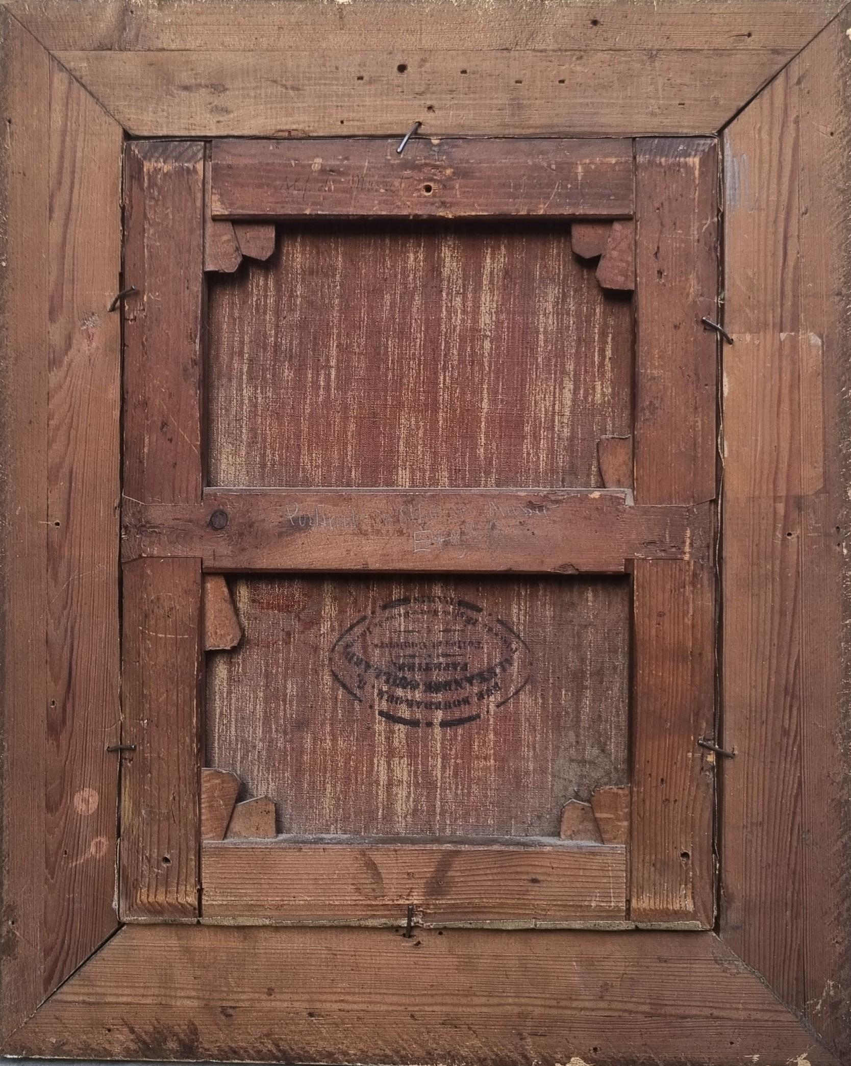 Retrato Alfred de MUSSET puro Pintura romántica francesa XIX POTTIN en venta 3