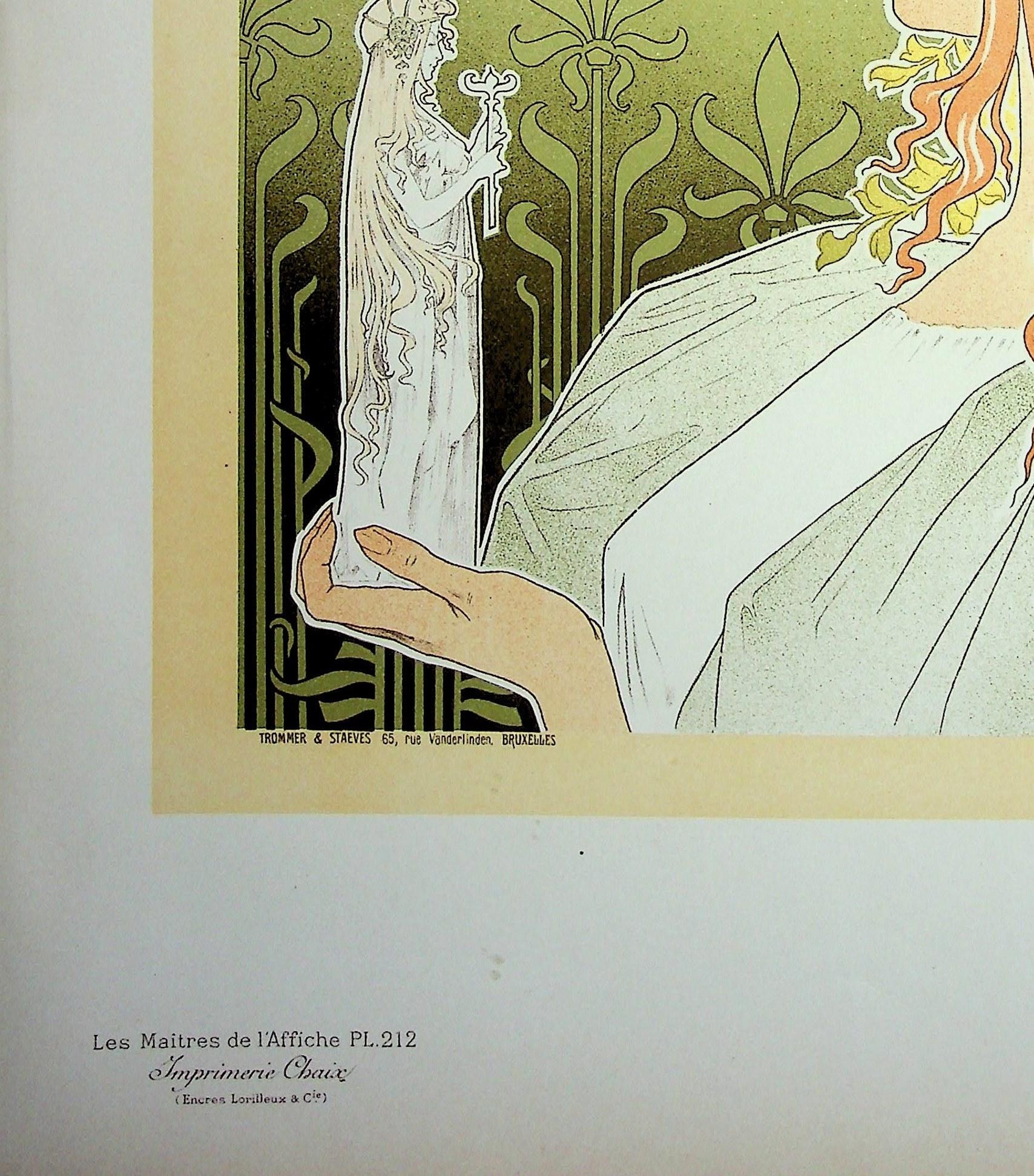 Henri PRIVAT-LIVEMONT (1861-1936)
Musa Art Nouveau, 1900

Litografía original
Firma impresa en la placa
En vitela 
Tamaño 39 x 29 cm (c. 15,3 x 11,4