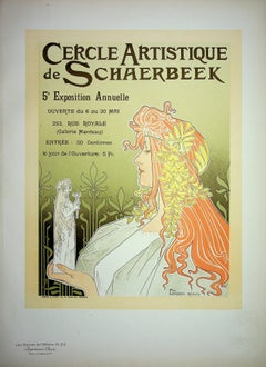 Jugendstil Muse - Lithographie (Les Maîtres de l'Affiche), Imprimerie Chaix 1900