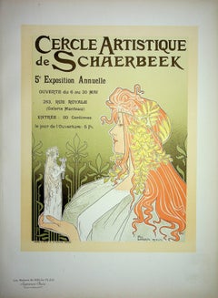 Art Nouveau Muse - Lithographie (Les Matres de l'Affiche), Imprimerie Chaix 1900