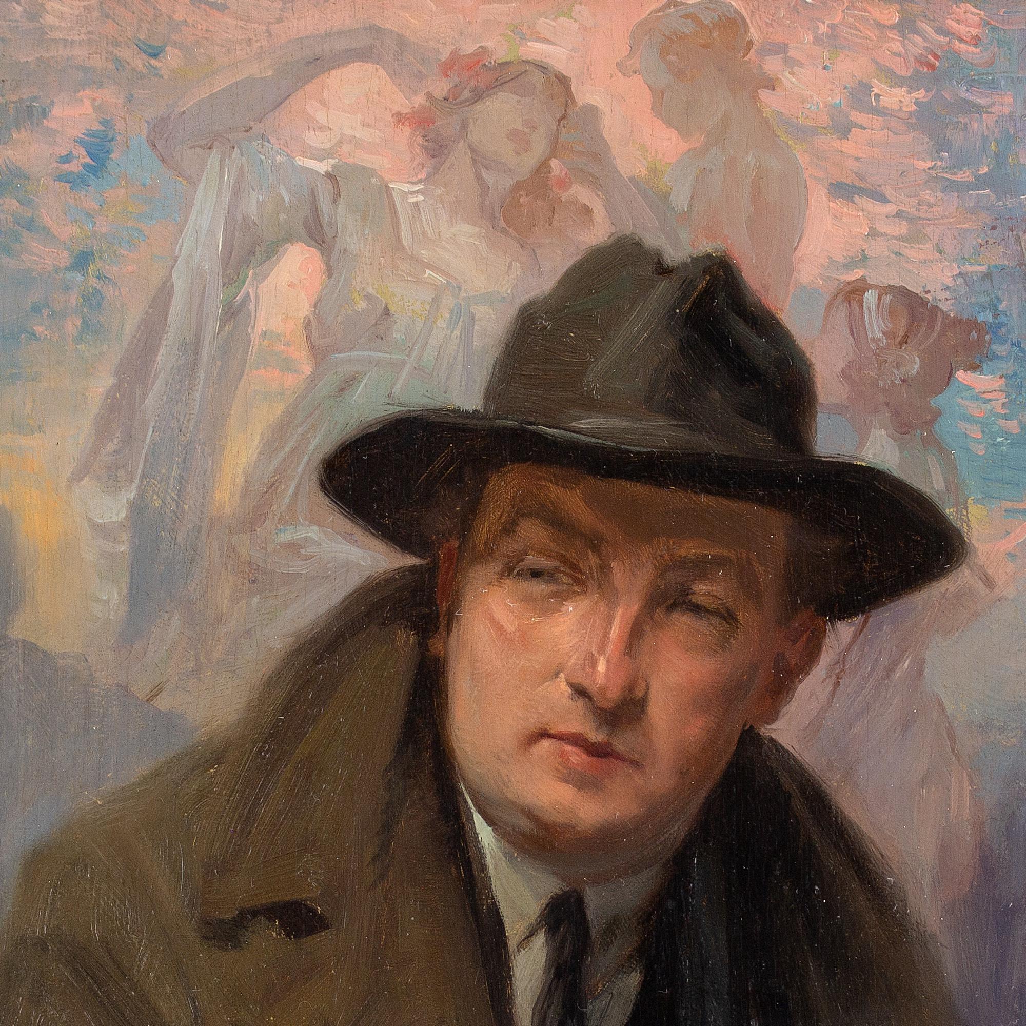 Henri Privat-Livemont, Self-Portrait, Oil Painting  5