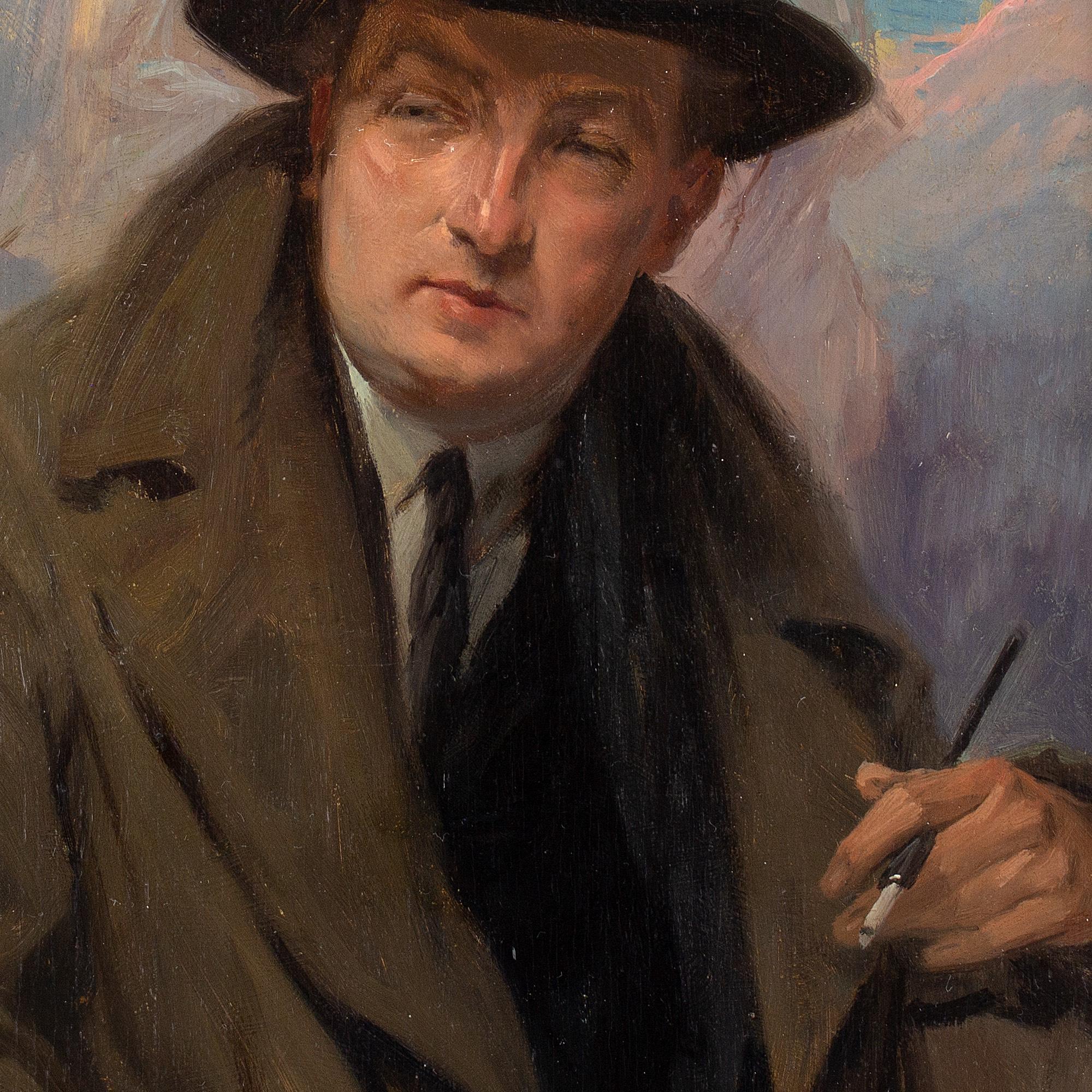 Henri Privat-Livemont, Self-Portrait, Oil Painting  6