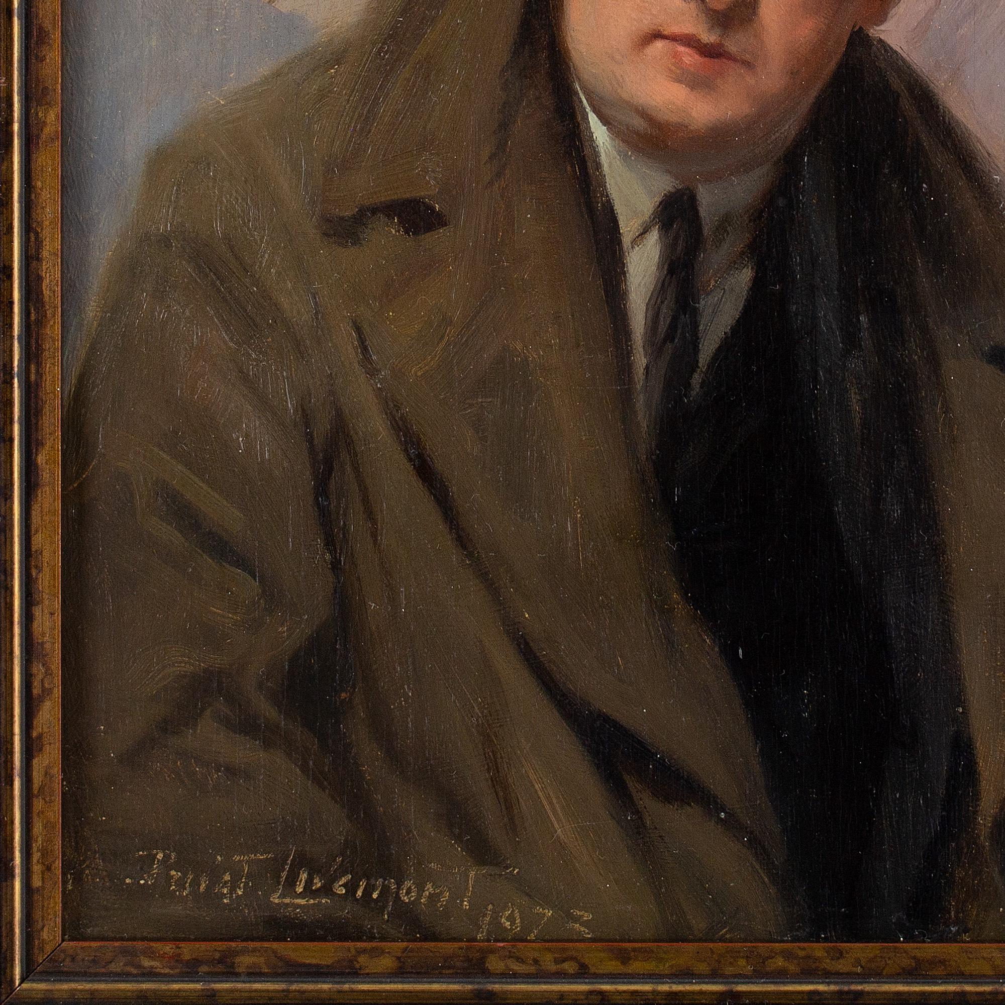 Henri Privat-Livemont, Self-Portrait, Oil Painting  7