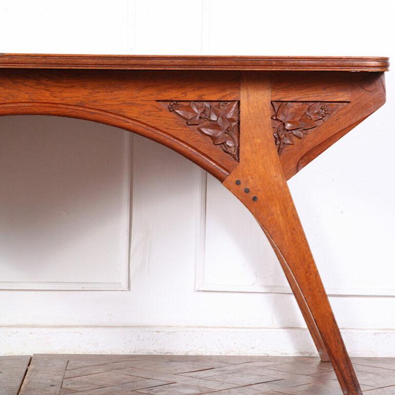 Henri Rapin Arts and Crafts Desk and Chair in Oak 5