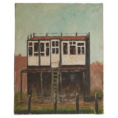 Henri (Rik) van Kogelenberg 'Flemish Dovecote' Oil on Canvas Belgium 1960s