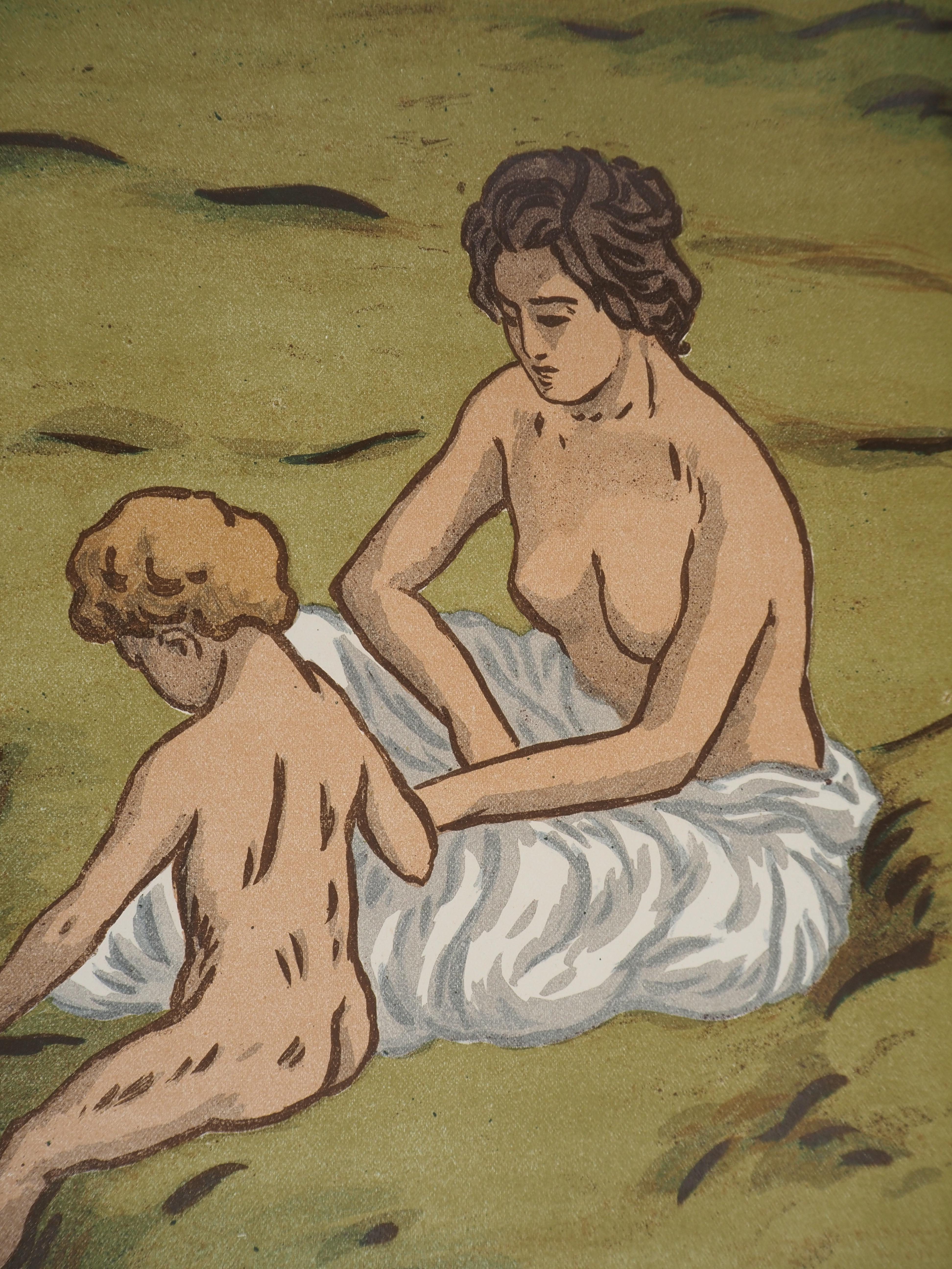 Art Nouveau: Età dell'oro, Vita tranquilla nella foresta - litografia originale in vendita 6