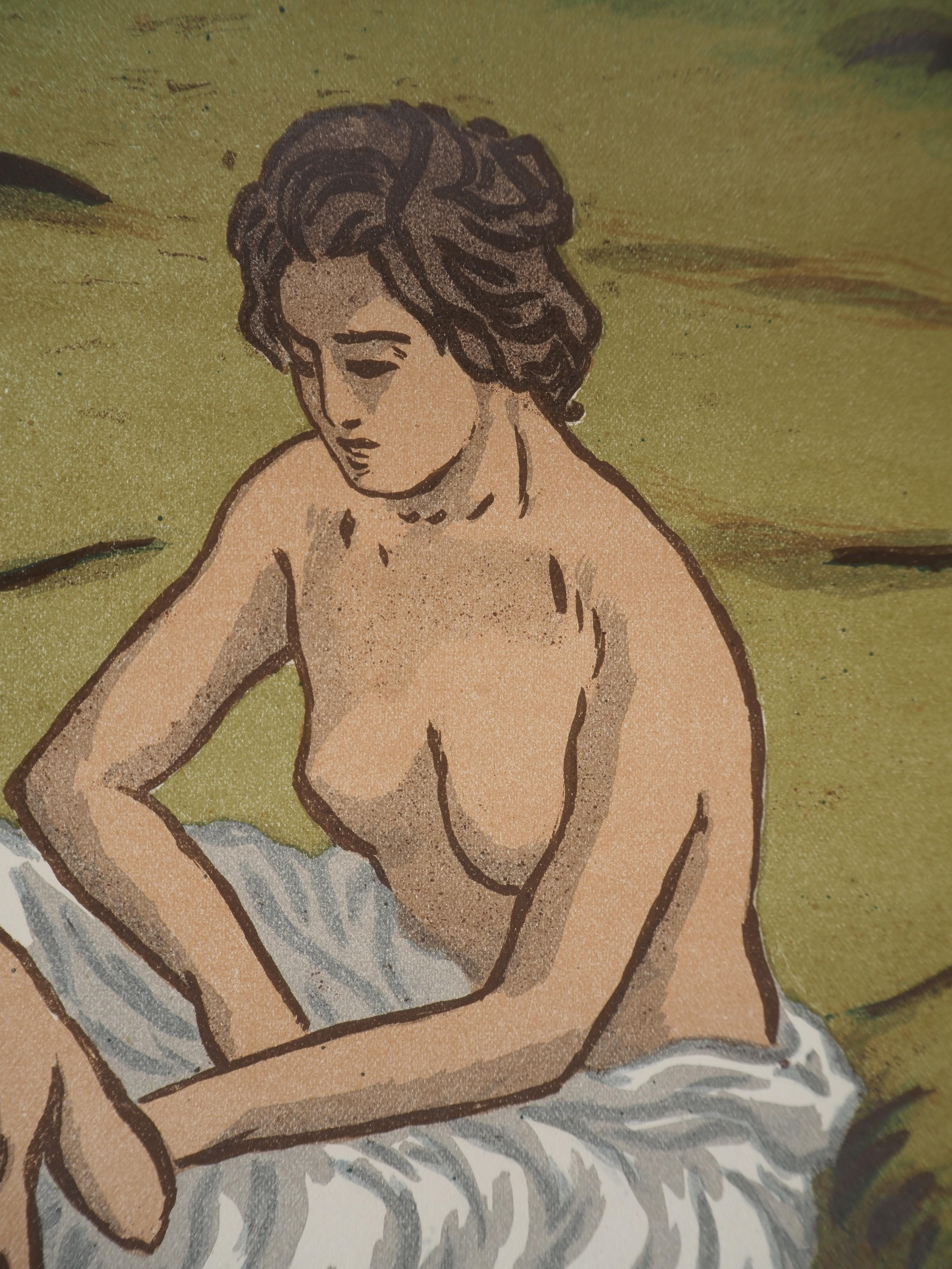 Art Nouveau: Età dell'oro, Vita tranquilla nella foresta - litografia originale in vendita 7