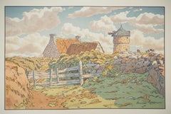 Brittany : The Old Mill - Original lithograph