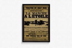 Poster del 1895 circa La Marche à l'Étoile - Théâtre du Chat Noir - Henri Rivière