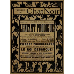 Création d'Henri Rivière vers 1895 pour le Théâtre du Chat Noir