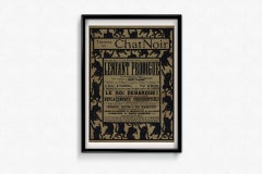 Poster originale di Henri Rivière Le théâtre du chat noir l'enfant prodigue