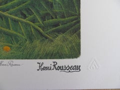 Fight Between a Tiger and a Buffalo - Lithograph - Limited /300ex