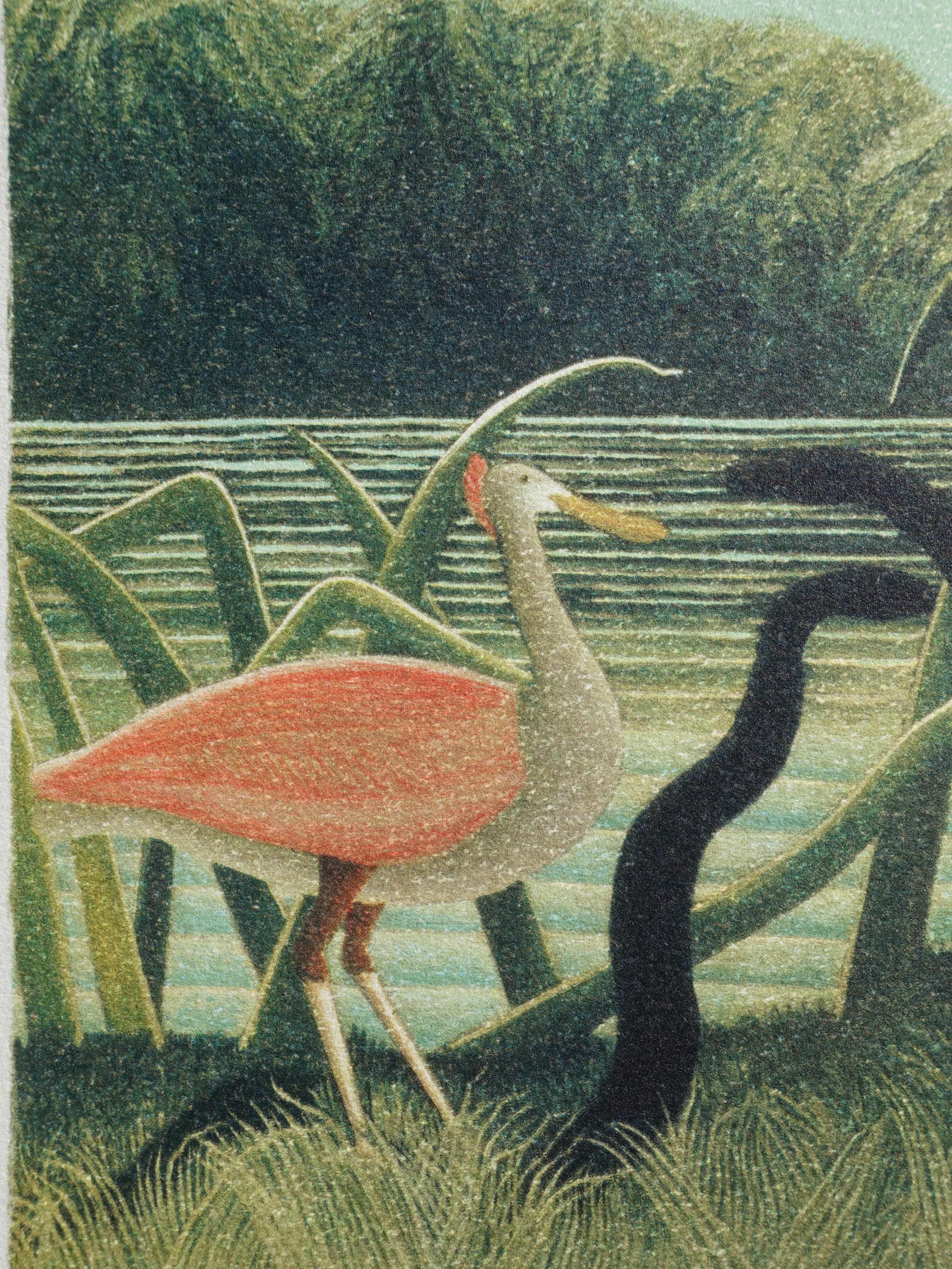 Der Schlangenbeschwörer - Lithographie - Limitiert /300ex im Angebot 2