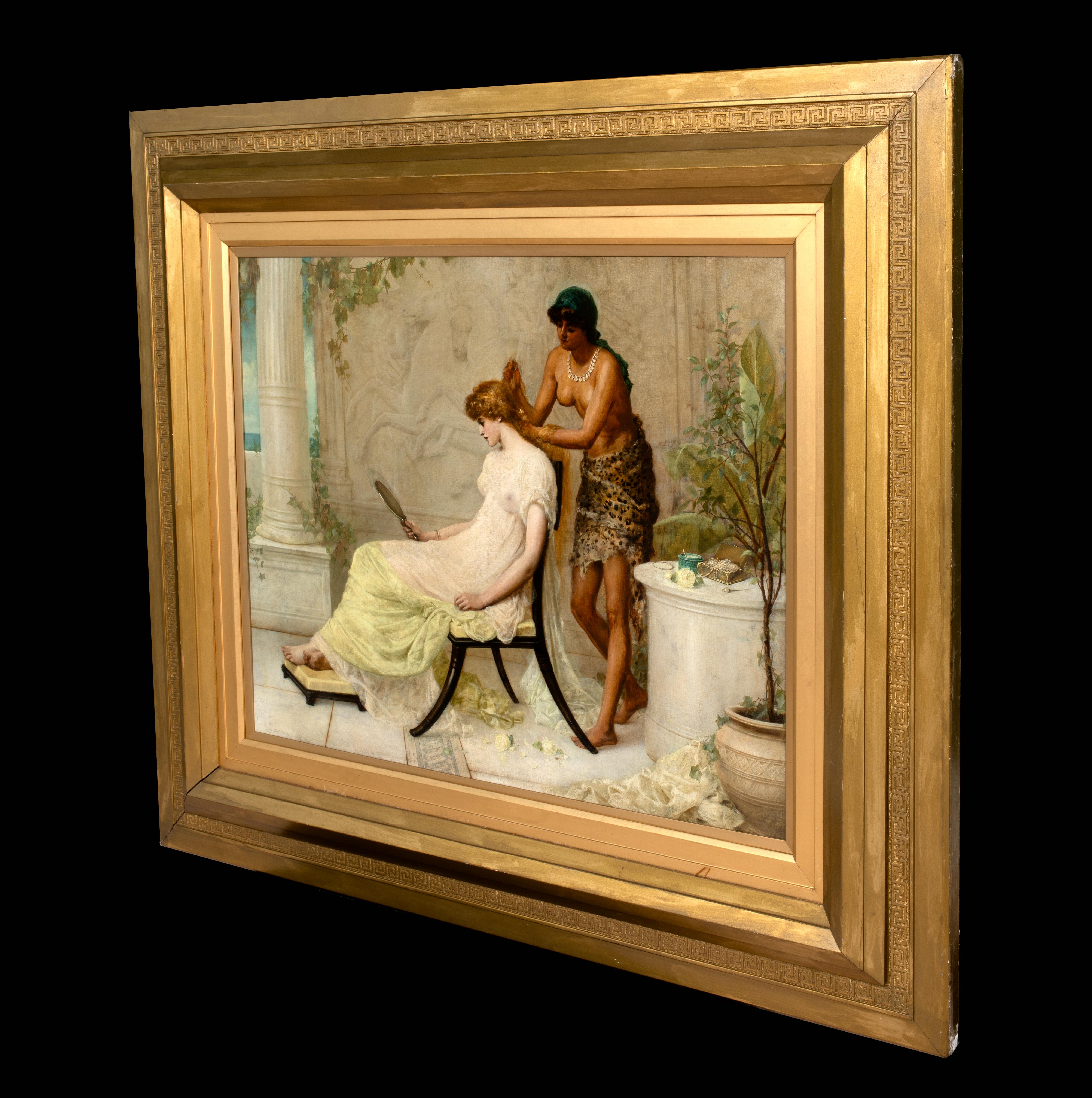 Vanity, daté de 1885  par Henry Thomas SCHAFER (1815-1873), jeune fille et esclave en vente 6
