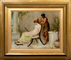 Antique "Vanity", dated 1885  by Henry Thomas SCHAFER (1815-1873) Maiden & Slave