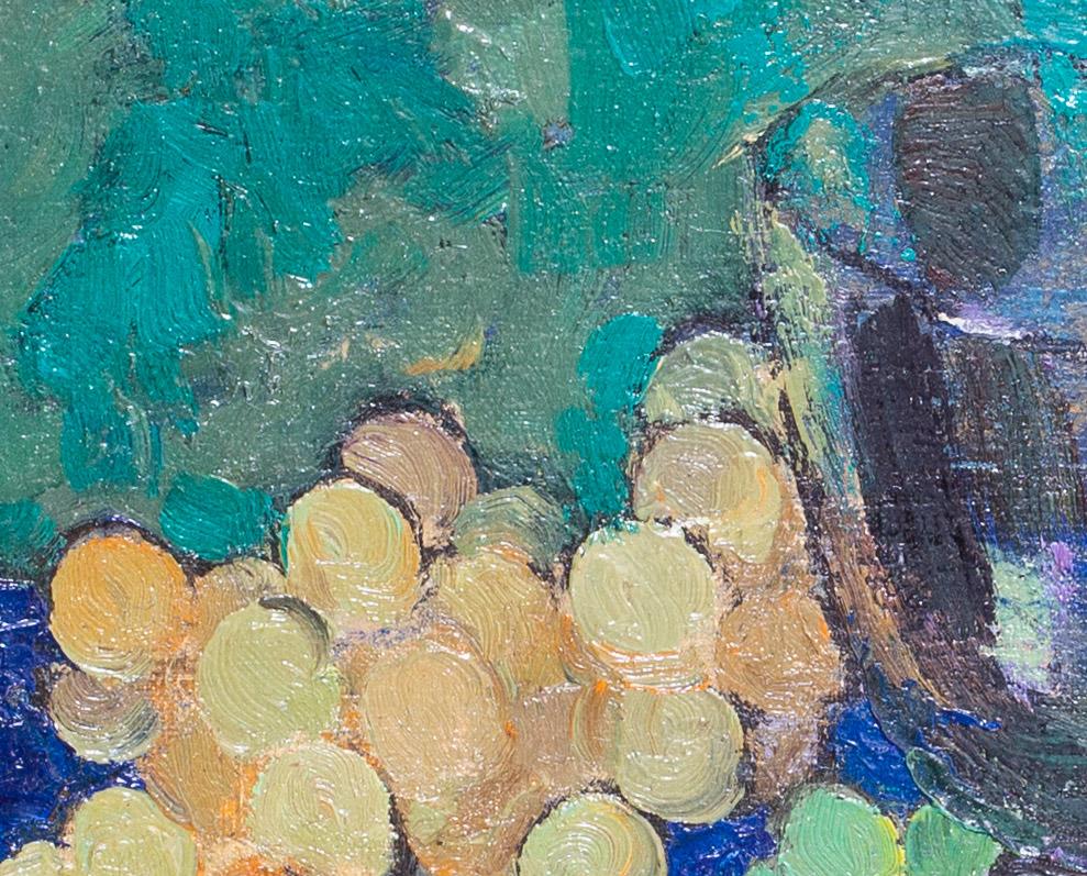 French Cubist still life with fruits by Post Impressionist Henri Clement Serveau 2