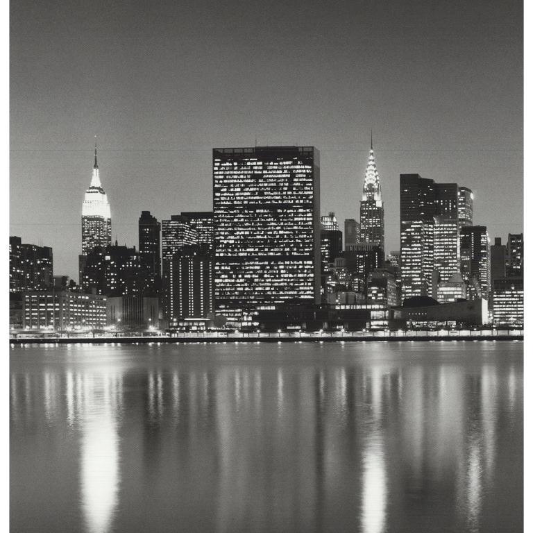 Henri Silberman 'Manhattan East Side' 1999- Offset Lithograph For Sale 2