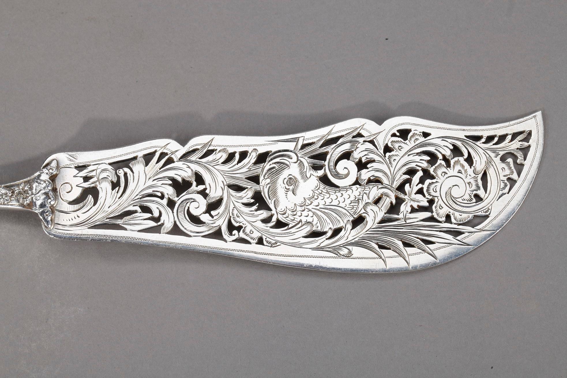 Henri Soufflot Silver Flatware Service, 164 Pieces 12