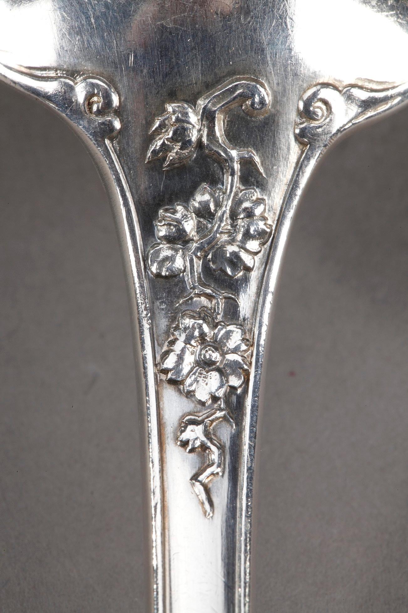 Henri Soufflot Silver Flatware Service, 164 Pieces 3