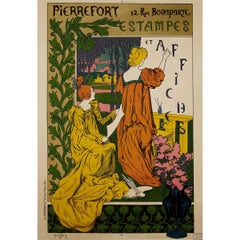 1897 original poster by Henry Thiriet for Pierrefort Estampes et affiches
