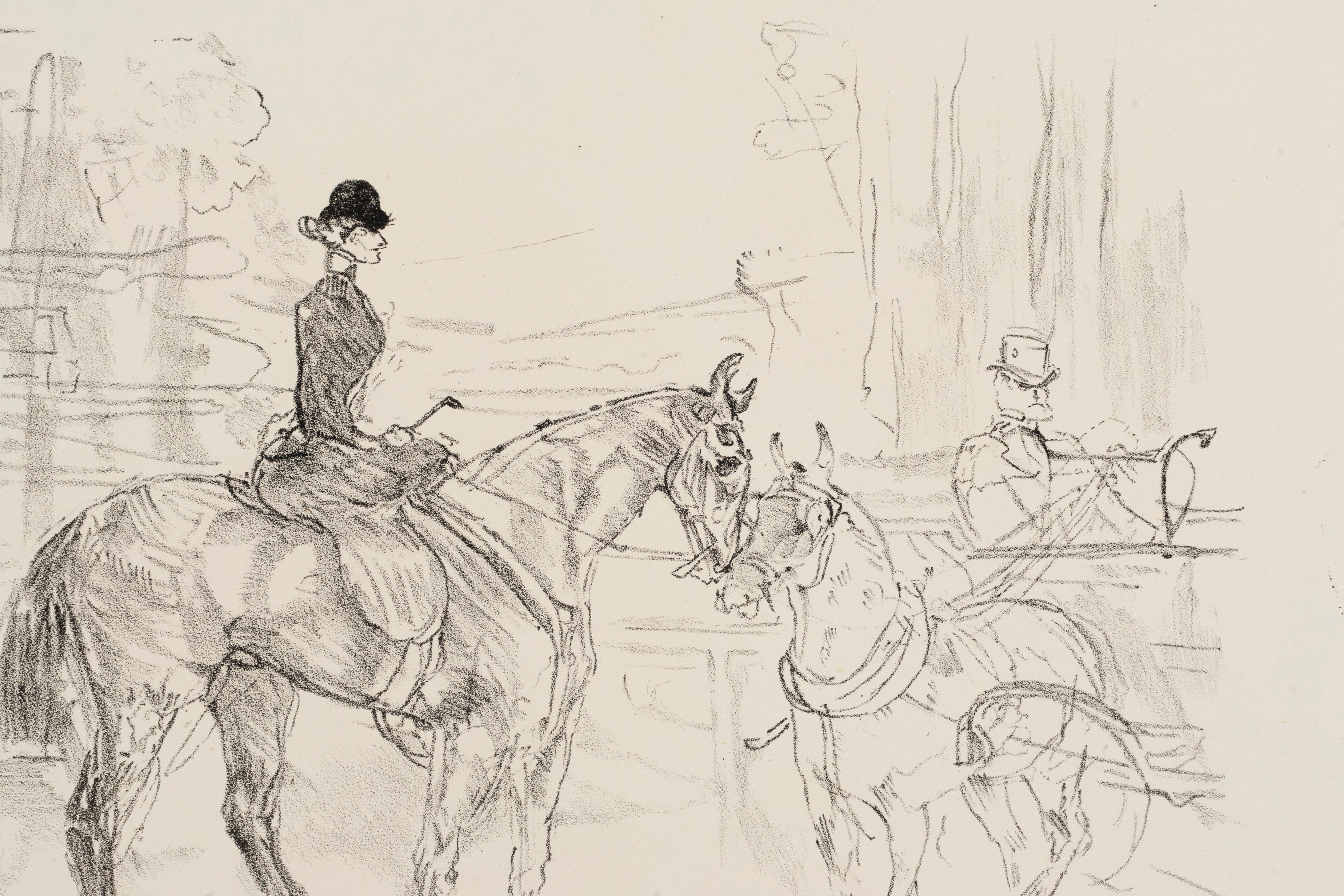 Amazone et Tonneau - Print by Henri Toulouse Lautrec