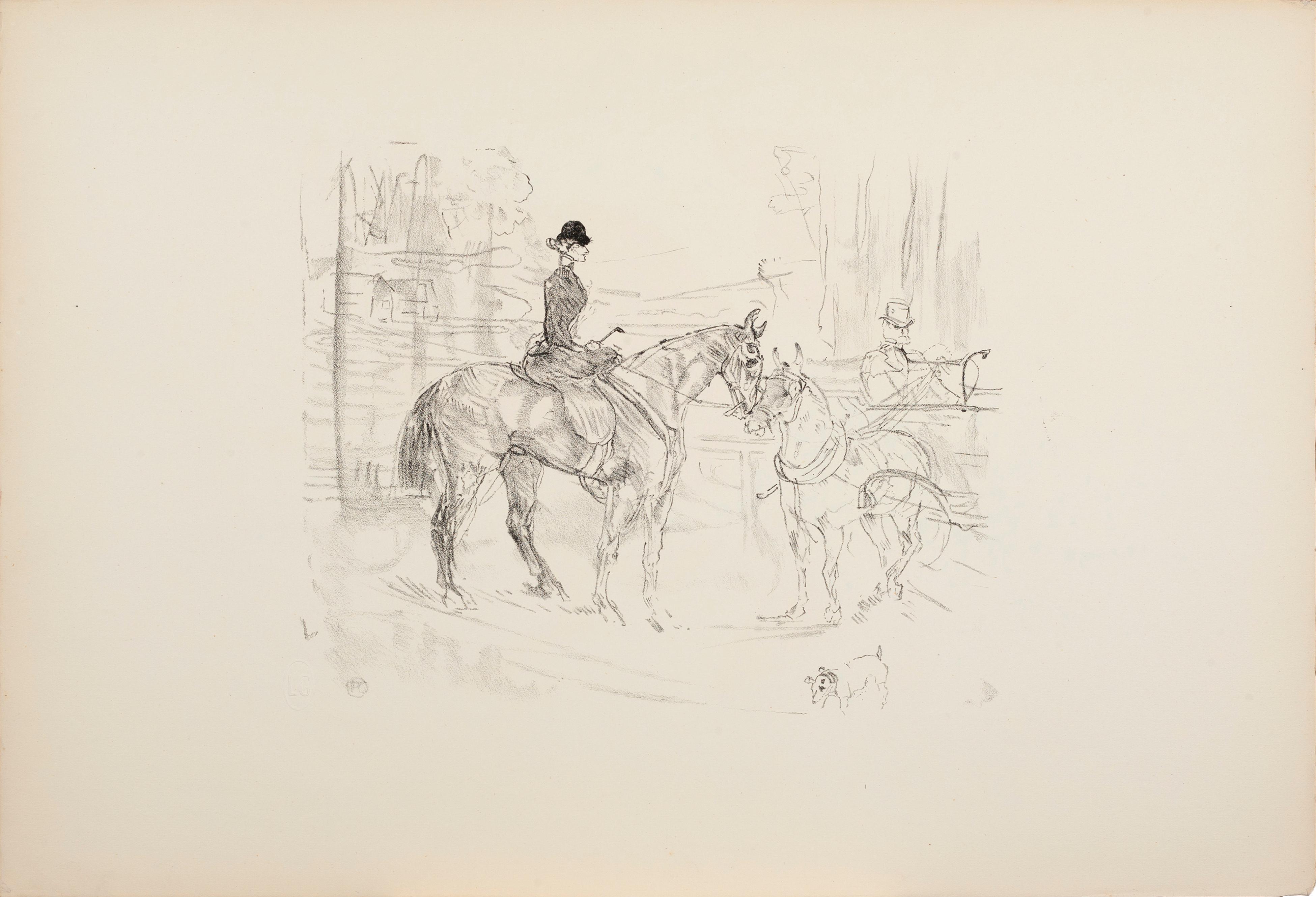 Figurative Print di Henri Toulouse Lautrec - Amazone e Tonneau