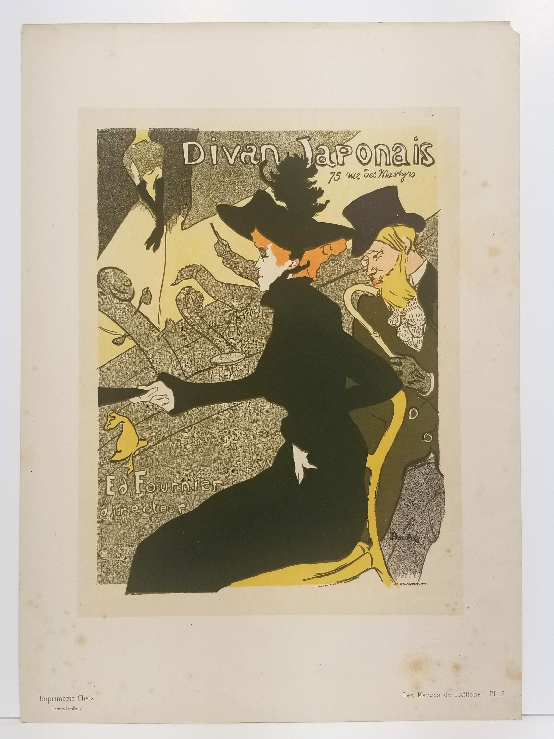 Divan Japonais. – Print von Henri Toulouse Lautrec