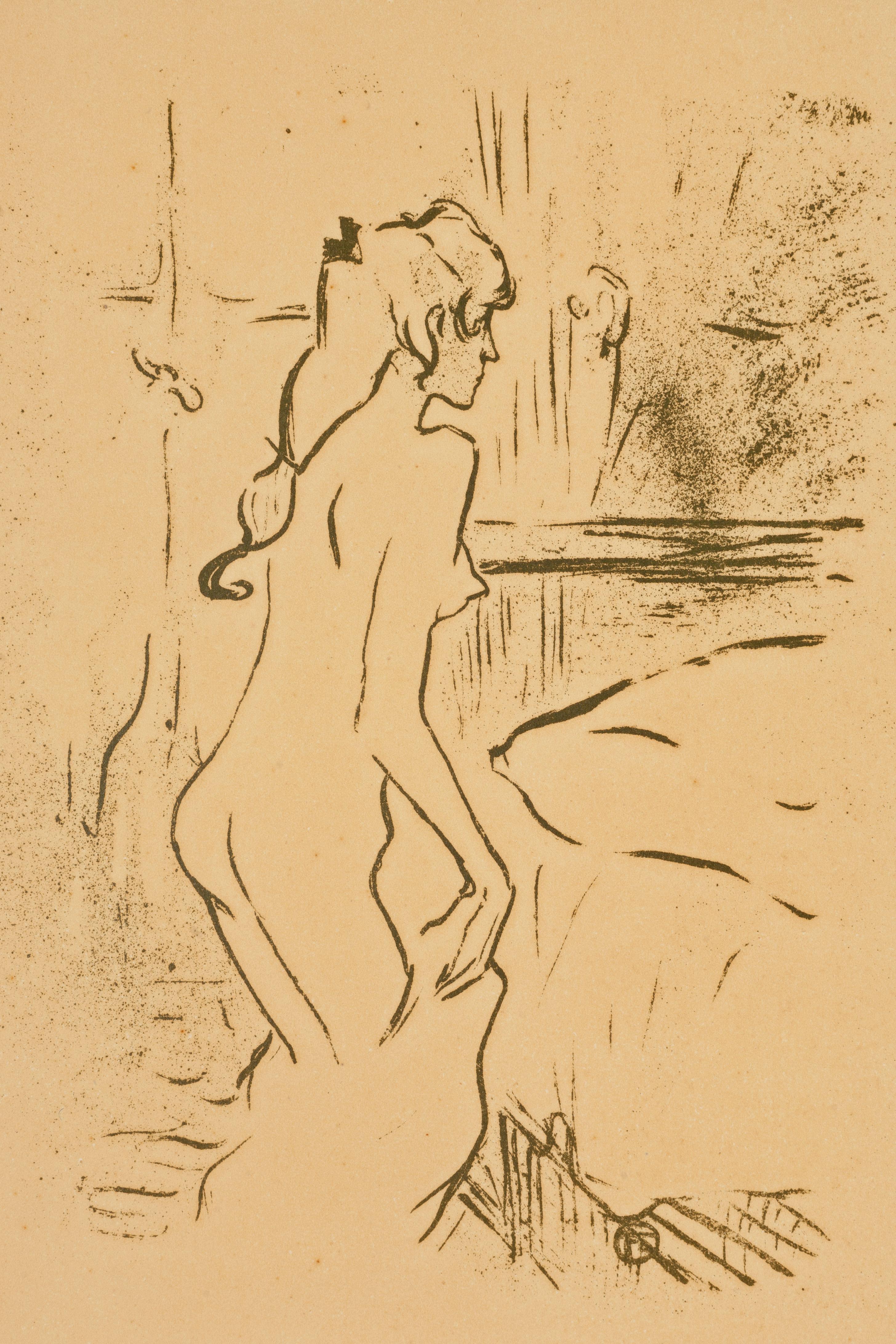 Estudio de mujer - Print de Henri Toulouse Lautrec