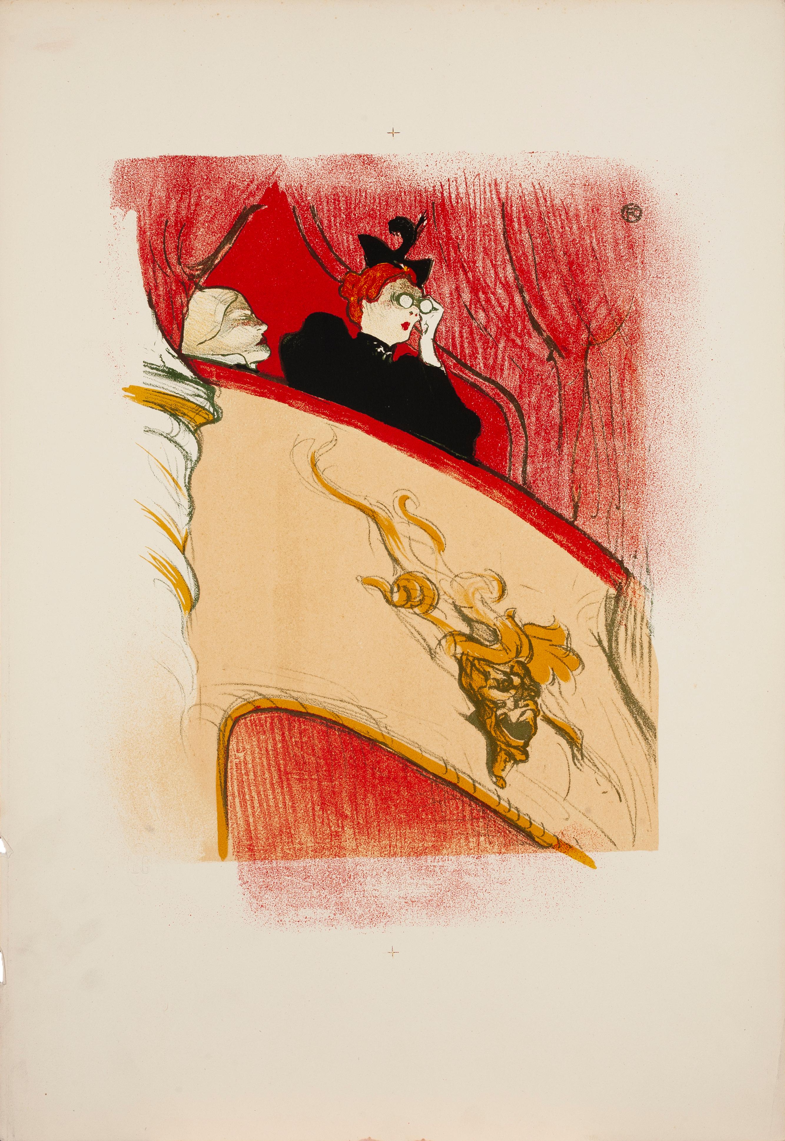 Henri Toulouse Lautrec Landscape Print - La Loge au Mascaron Doré