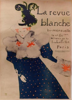 "La Revue Blanche" Original Stone Lithographic Poster