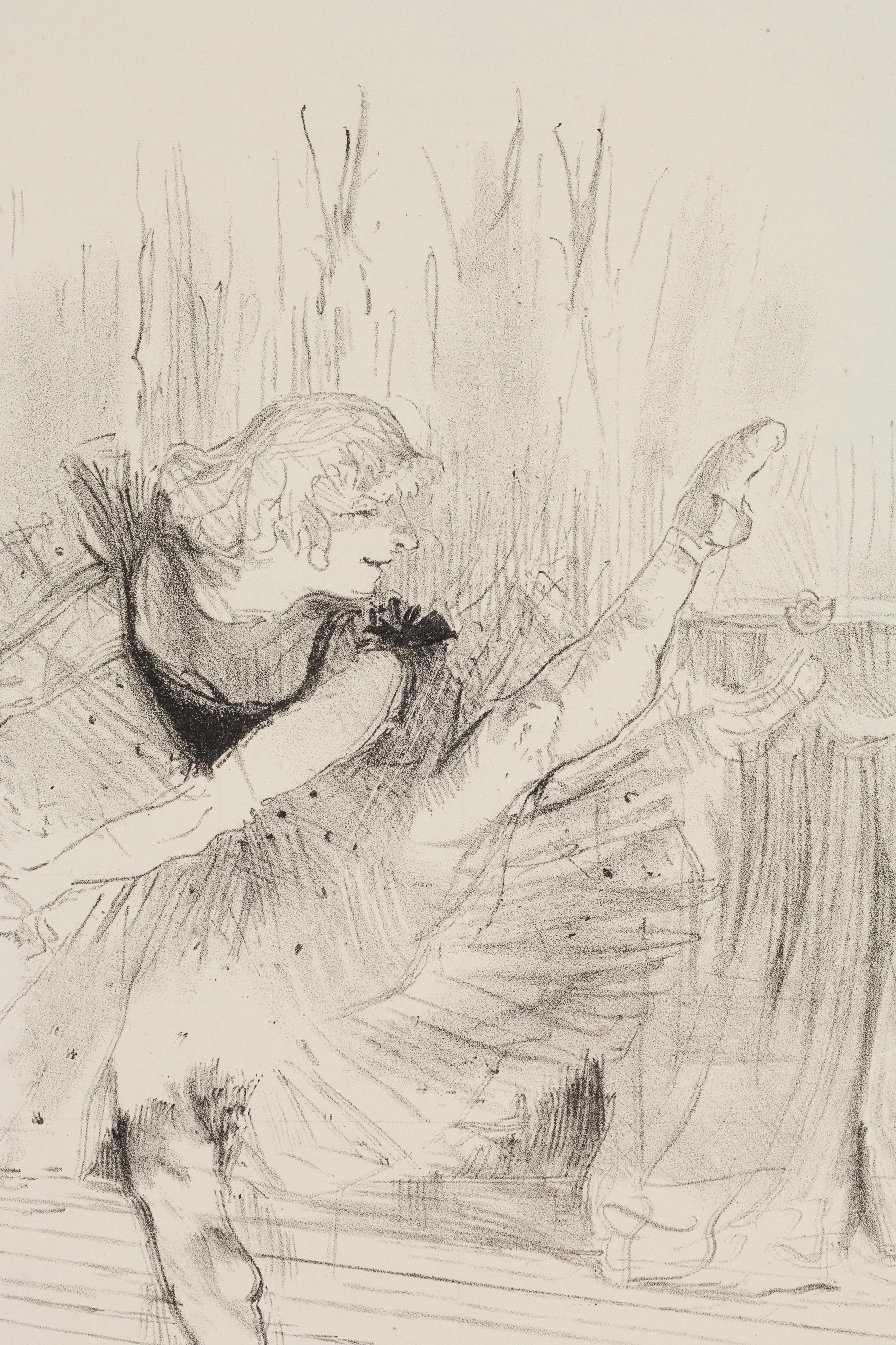 La signorina IDA Heath - Print di Henri Toulouse Lautrec