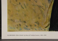 Affiche "Clownesse Cha-U-Kao". Imprimé en Suisse.