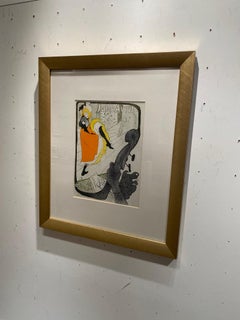 Jane Avril - lithograph from the "Les Affiches de Toulouse-Lautrec" modern art