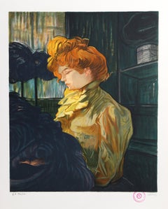 La Modiste, Art Nouveau Lithograph after Henri Toulouse-Lautrec