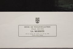 La Modiste-Poster. New York Graphic Society. Printed in Holland.