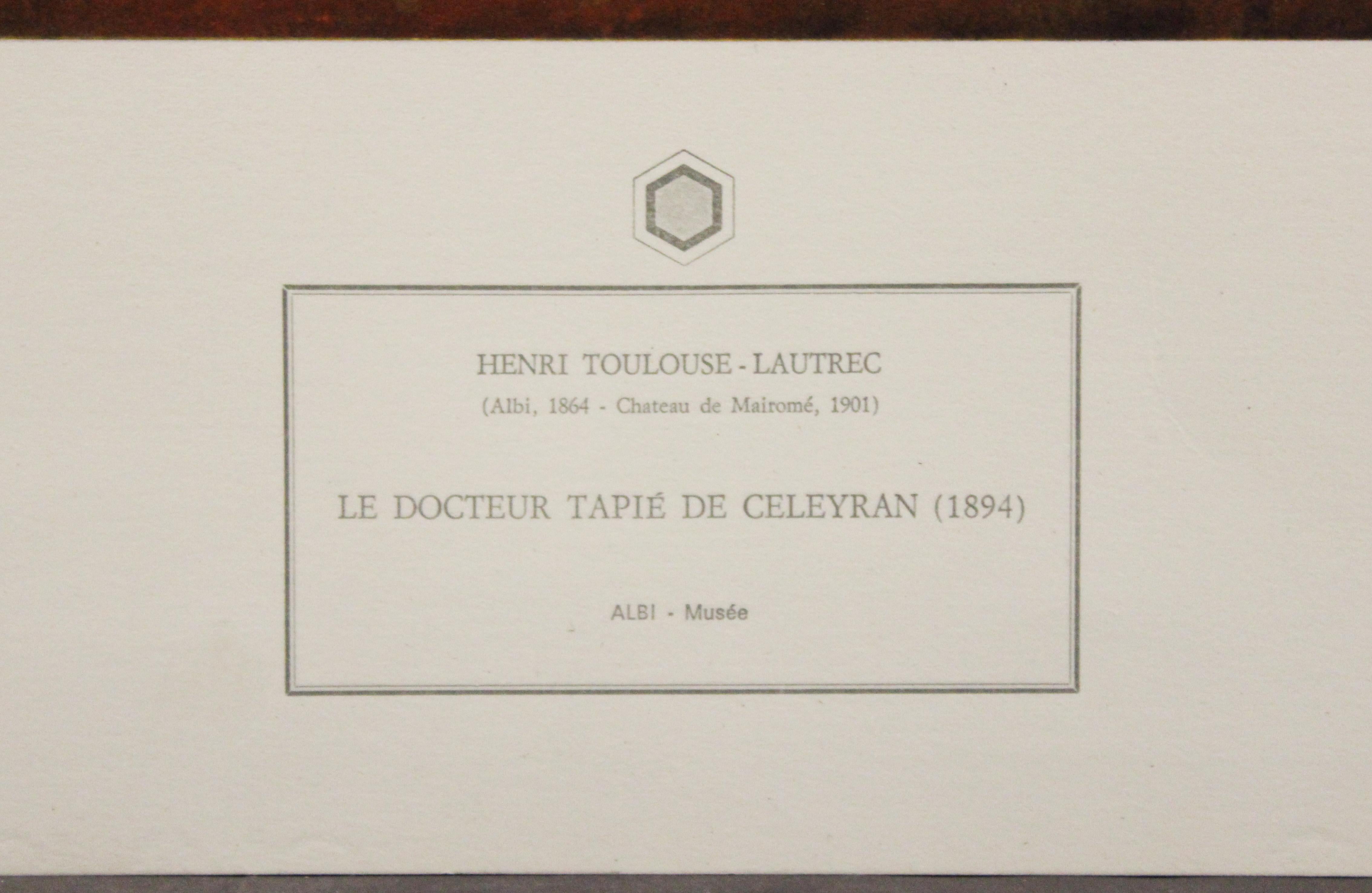 Le Docteur Tapié De Celeyran-Poster. Impreso en Italia - Print de Henri de Toulouse-Lautrec