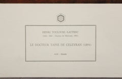 Le Docteur Tapié De Celeyran-Poster. Printed in Italy