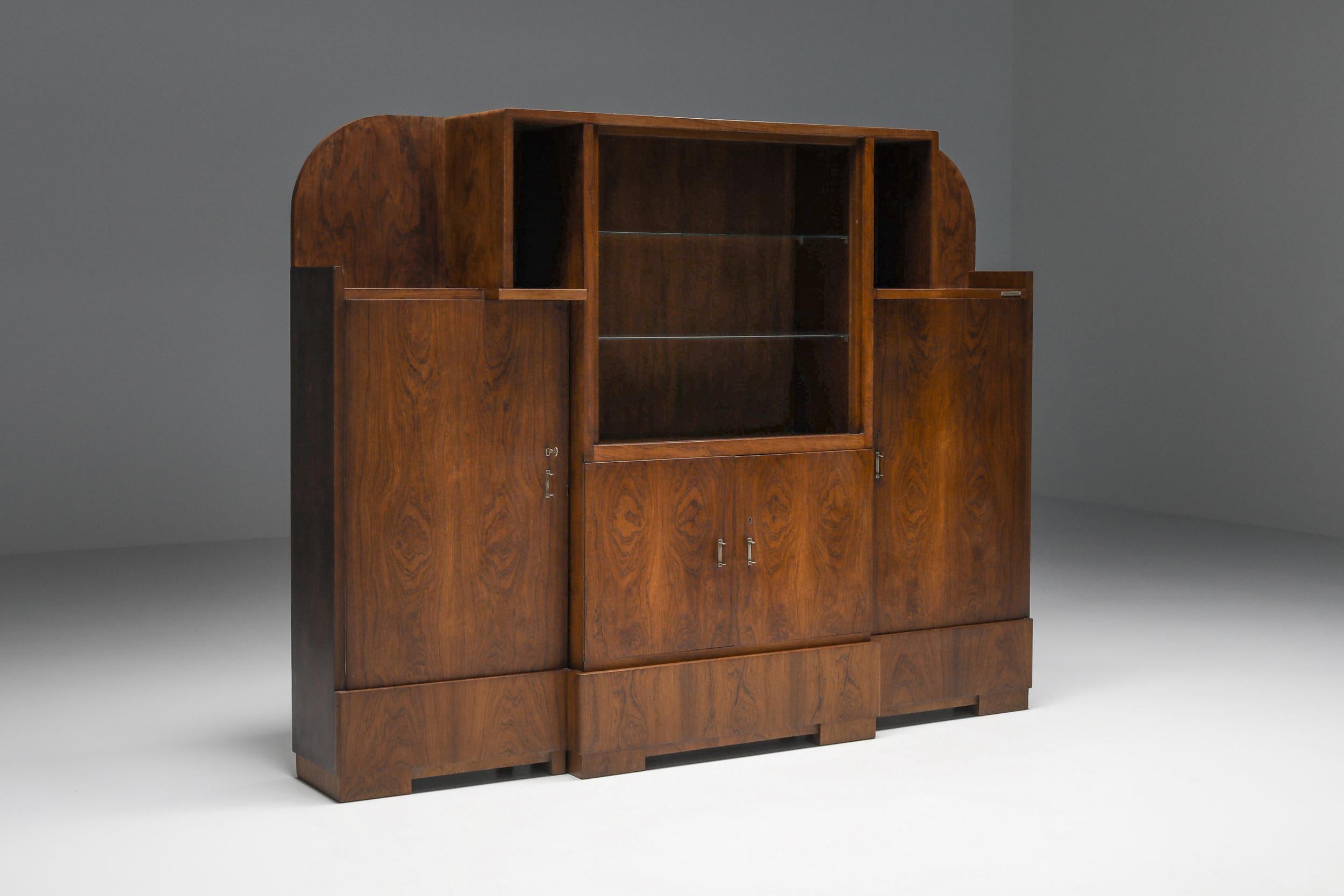 Henri van de Velde, Cabinet, High Board, Art Nouveau, 1930s In Excellent Condition For Sale In Antwerp, BE