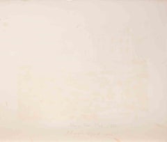 Paesaggio marino - Litografia di Henri Van Hoe - metà del XX secolo