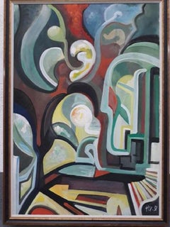 Henri Van Wynsberghe - Gouache sur carton de carton