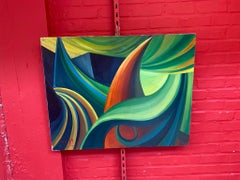 Peinture sur toile Henri Van Wynsberghe, circa 1979