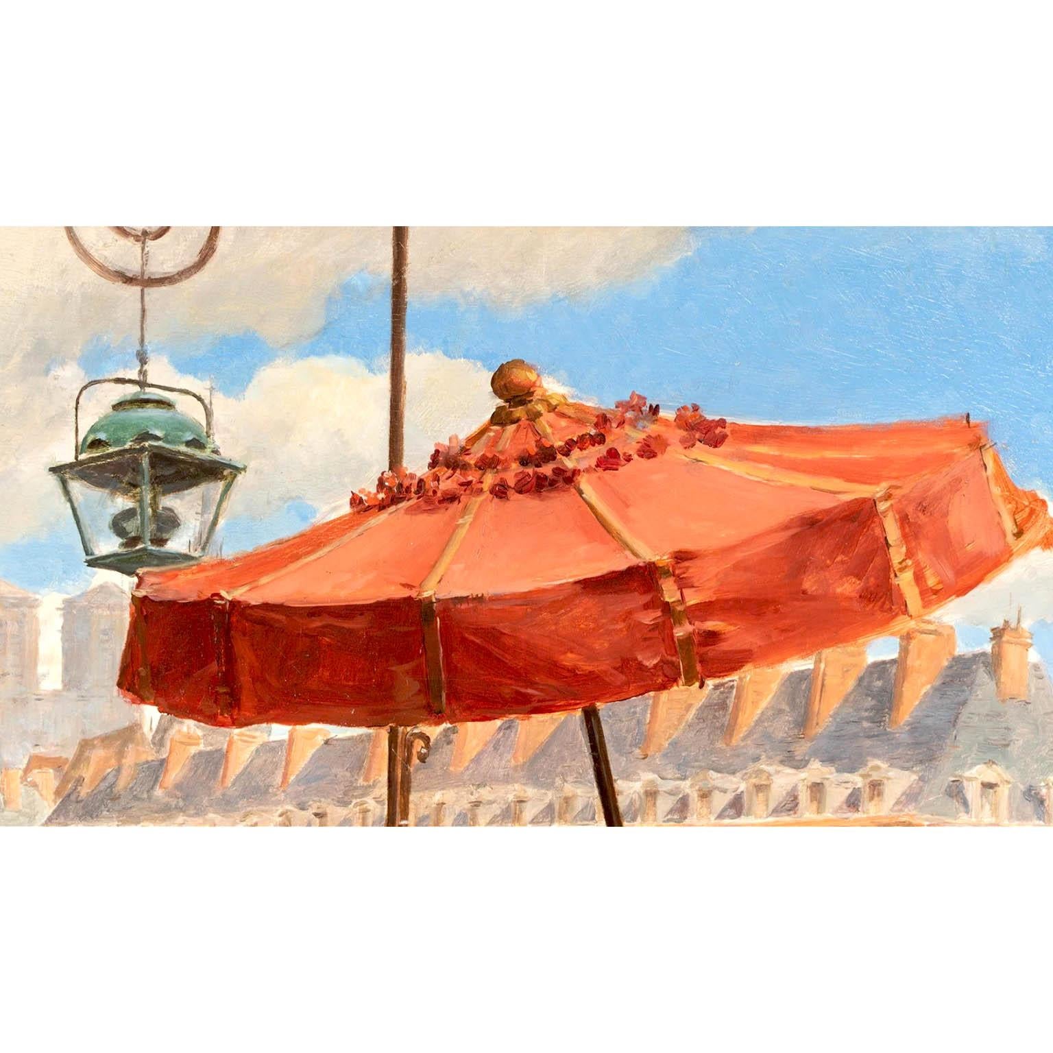 Henri Victor Lesur (Roubaix, Francia 1863-1900) Pregevole olio su tavola del XIX secolo intitolato 
