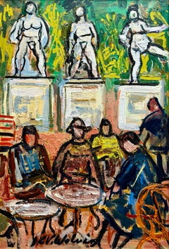 'La Terrasse' by Henri Victor Wolvens (Brussels 1896 – 1977 Bruges)