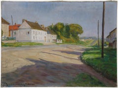 Henri Vincent-Anglade (1876-1956) - 1925 Oil, The Village Road